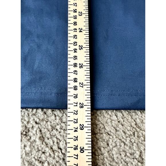 Columbia Omni-Shade Long Sleeve T Shirt Men Large Blue 1/4 Zip Red Logo - Picture 5 of 6